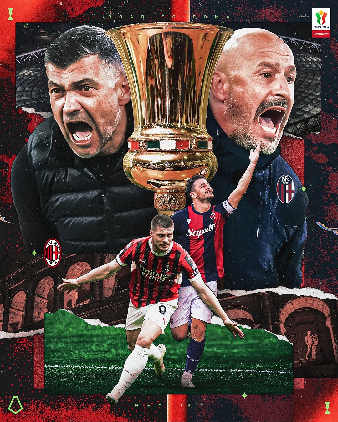 弗罗伊勒:博洛尼亚和米兰五五开,但我们会努力赢得意杯决赛